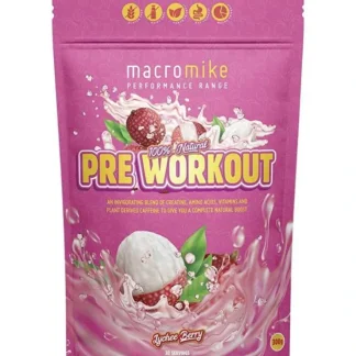Macro Mike Pre Workout Lychee Berry 300g - Fresh Bloom Skin - Premium Skincare Solutions for Nourished, Hydrated, and Radiant Skin Every Day