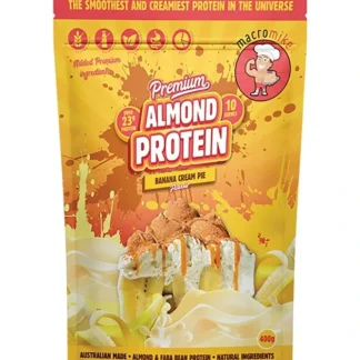 Macro Mike Premium Almond Protein Banana Cream Pie 400g - Fresh Bloom Skin - Premium Skincare Solutions for Nourished, Hydrated, and Radiant Skin Every Day