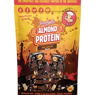 Macro Mike Premium Almond Protein Choc Hazelnut 400g - Fresh Bloom Skin - Premium Skincare Solutions for Nourished, Hydrated, and Radiant Skin Every Day