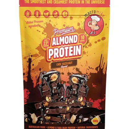 Macro Mike Premium Almond Protein Choc Hazelnut 400g - Fresh Bloom Skin - Premium Skincare Solutions for Nourished, Hydrated, and Radiant Skin Every Day