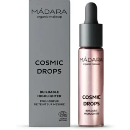 Madara Cosmic Drops Buildable Highlighter 13.5ml - Cosmic Rose - Fresh Bloom Skin - Premium Skincare Solutions for Nourished, Hydrated, and Radiant Skin Every Day