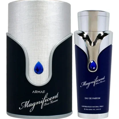Magnificent Blue by Armaf for Men - 3.4 oz EDP Spray - Fresh Bloom Skin - Premium Skincare Solutions for Nourished, Hydrated, and Radiant Skin Every Day