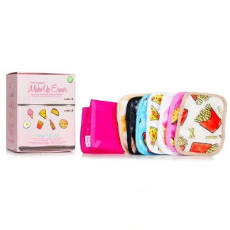 MakeUp Eraser Foodie 7 Day Set (7x Mini MakeUp Eraser Cloth + 1x Bag) 7pcs+1bag - Fresh Bloom Skin - Premium Skincare Solutions for Nourished, Hydrated, and Radiant Skin Every Day