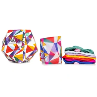 MakeUp Eraser Geometric 7 Day Set (7x Mini MakeUp Eraser Cloth + 1x Bag) 7pcs+1bag - Fresh Bloom Skin - Premium Skincare Solutions for Nourished, Hydrated, and Radiant Skin Every Day