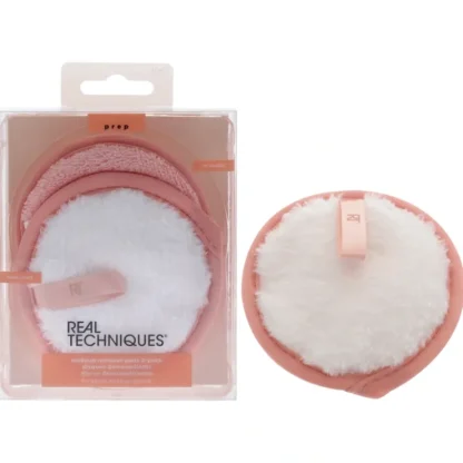 Makeup Remover Pads Reusable Plus Dual-Sided by Real Techniques for Women - 2 Pc Pads - Fresh Bloom Skin - Premium Skincare Solutions for Nourished, Hydrated, and Radiant Skin Every Day
