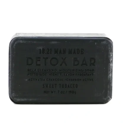 18.21 Man Made Detox Bar - Deep Cleansing, Moisturizing Soap - # Sweet Tobacco 198g/7oz - Fresh Bloom Skin - Premium Skincare Solutions for Nourished, Hydrated, and Radiant Skin Every Day