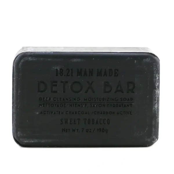 18.21 Man Made Detox Bar - Deep Cleansing, Moisturizing Soap - # Sweet Tobacco 198g/7oz - Fresh Bloom Skin - Premium Skincare Solutions for Nourished, Hydrated, and Radiant Skin Every Day