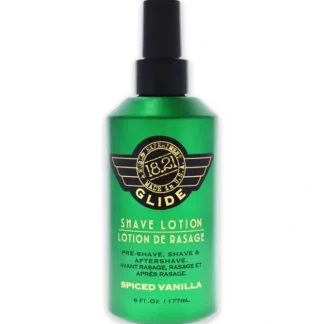 18.21 Man Made Glide Shave Lotion - Spiced Vanilla by 18.21 Man Made for Men - 6 oz Shave Lotion - Fresh Bloom Skin - Premium Skincare Solutions for Nourished, Hydrated, and Radiant Skin Every Day