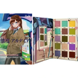Manga Collection Pressed Pigments and Shadows Palette - Attitude Academia by Rude Cosmetics for Women - 0.77 oz Palette - Fresh Bloom Skin - Premium Skincare Solutions for Nourished, Hydrated, and Radiant Skin Every Day