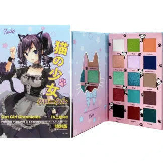Manga Collection Pressed Pigments and Shadows Palette - Cat Girl Chronicles by Rude Cosmetics for Women - 0.77 oz Palette - Fresh Bloom Skin - Premium Skincare Solutions for Nourished, Hydrated, and Radiant Skin Every Day