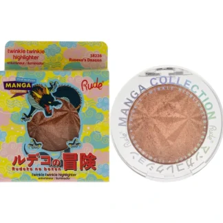 Manga Collection Twinkle Twinkle Highlighter - Rudekos Dragon by Rude Cosmetics for Women - 0.14 oz Highlighter - Fresh Bloom Skin - Premium Skincare Solutions for Nourished, Hydrated, and Radiant Skin Every Day