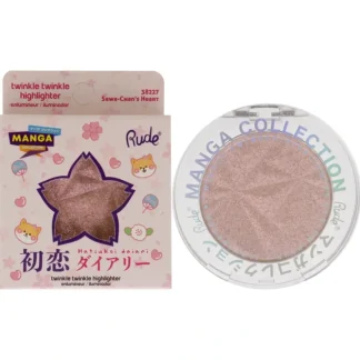 Manga Collection Twinkle Twinkle Highlighter - Sawa-Chans Heart by Rude Cosmetics for Women - 0.14 oz Highlighter - Fresh Bloom Skin - Premium Skincare Solutions for Nourished, Hydrated, and Radiant Skin Every Day