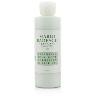 Mario Badescu Cleansing Milk With Carnation & Rice Oil - For Dry/ Sensitive Skin Types 177ml/6oz - Fresh Bloom Skin - Premium Skincare Solutions for Nourished, Hydrated, and Radiant Skin Every Day