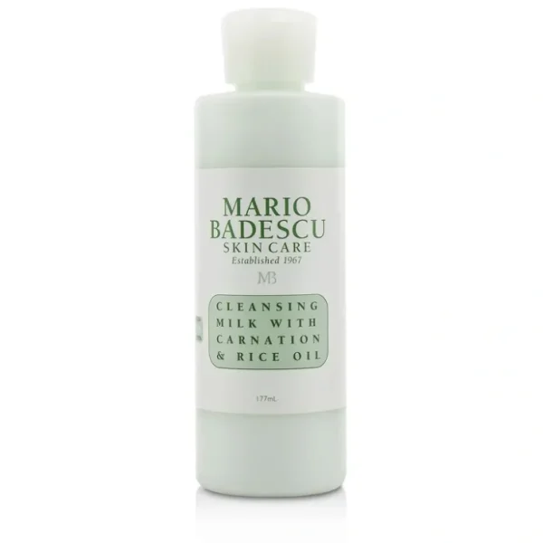 Mario Badescu Cleansing Milk With Carnation & Rice Oil - For Dry/ Sensitive Skin Types 177ml/6oz - Fresh Bloom Skin - Premium Skincare Solutions for Nourished, Hydrated, and Radiant Skin Every Day