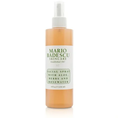 Mario Badescu Facial Spray With Aloe, Herbs & Rosewater - For All Skin Types 236ml/8oz - Fresh Bloom Skin - Premium Skincare Solutions for Nourished, Hydrated, and Radiant Skin Every Day