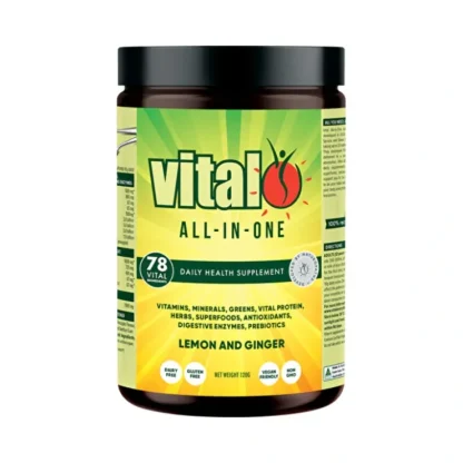 Martin & Pleasance Vital All-In-One (Greens) Lemon and Ginger 120g - Fresh Bloom Skin - Premium Skincare Solutions for Nourished, Hydrated, and Radiant Skin Every Day