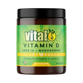 Martin & Pleasance Vital Plant Based Vitamin D 1000IU + Mushrooms 60vc - Fresh Bloom Skin - Premium Skincare Solutions for Nourished, Hydrated, and Radiant Skin Every Day