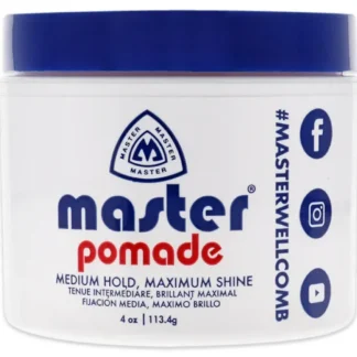 Master Well Comb Master Pomade by Master Well Comb for Men - 4 oz Pomade - Fresh Bloom Skin - Premium Skincare Solutions for Nourished, Hydrated, and Radiant Skin Every Day