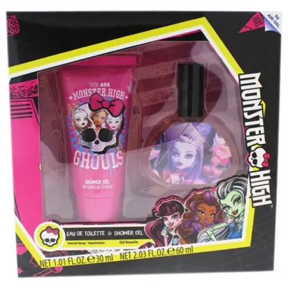 Mattel Monster High by Mattel for Kids - 2 Pc Gift Set 1.01oz EDT Spray, 2.03oz Shower Gel - Fresh Bloom Skin - Premium Skincare Solutions for Nourished, Hydrated, and Radiant Skin Every Day