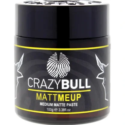 MattMeUp Paste - Medium Matte by Crazy Bull Hair for Men - 3.38 oz Paste - Fresh Bloom Skin - Premium Skincare Solutions for Nourished, Hydrated, and Radiant Skin Every Day