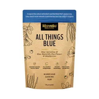 Mavella Superfoods All Things Blue (Blue Spirulina & Blue Butterfly Pea Flower & Blueberries) 100g - Fresh Bloom Skin - Premium Skincare Solutions for Nourished, Hydrated, and Radiant Skin Every Day