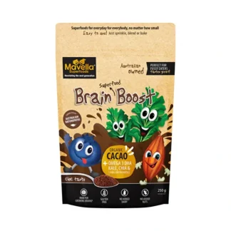 Mavella Superfoods Brain Superfood Smoothie Boost Cacao 250g - Fresh Bloom Skin - Premium Skincare Solutions for Nourished, Hydrated, and Radiant Skin Every Day
