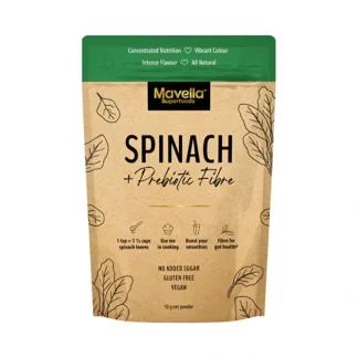 Mavella Superfoods Spinach + Prebiotic Fibre Powder 50g - Fresh Bloom Skin - Premium Skincare Solutions for Nourished, Hydrated, and Radiant Skin Every Day
