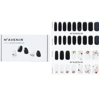 Mavenir Nail Sticker (Black) - # Kandinsky Segment Nail 32pcs - Fresh Bloom Skin - Premium Skincare Solutions for Nourished, Hydrated, and Radiant Skin Every Day