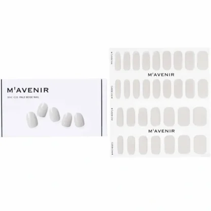 Mavenir Nail Sticker (White) - # Pale Beige Nail 32pcs - Fresh Bloom Skin - Premium Skincare Solutions for Nourished, Hydrated, and Radiant Skin Every Day