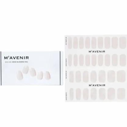 Mavenir Nail Sticker (White) - # Snow Blooming Nail 32pcs - Fresh Bloom Skin - Premium Skincare Solutions for Nourished, Hydrated, and Radiant Skin Every Day