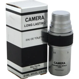 Max Deville Camera Long Lasting by Max Deville for Men - 0.2 oz EDT Splash (Mini) - Fresh Bloom Skin - Premium Skincare Solutions for Nourished, Hydrated, and Radiant Skin Every Day