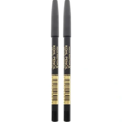 Max Factor Kohl Pencil - 020 Black by Max Factor for Women - 0.1 oz Eyeliner - Pack of 2 - Fresh Bloom Skin - Premium Skincare Solutions for Nourished, Hydrated, and Radiant Skin Every Day