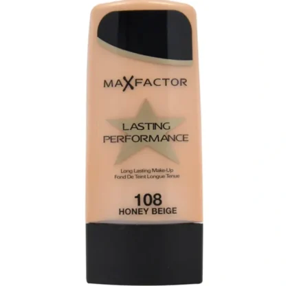 Max Factor Lasting Performance Long Lasting Foundation - 108 Honey Beige by Max Factor for Women - 35 ml Foundation - Fresh Bloom Skin - Premium Skincare Solutions for Nourished, Hydrated, and Radiant Skin Every Day
