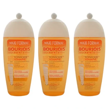 Maxi Format Vitamin-Enriched Toner by Bourjois for Women - 8.4 oz Toner - Pack of 3 - Fresh Bloom Skin - Premium Skincare Solutions for Nourished, Hydrated, and Radiant Skin Every Day