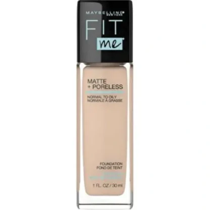 Maybelline Fit Me Matte & Poreless Mattifying Liquid Foundation - Creamy Beige 122 - Fresh Bloom Skin - Premium Skincare Solutions for Nourished, Hydrated, and Radiant Skin Every Day