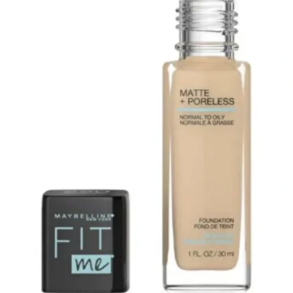 Maybelline Fit Me Matte & Poreless Mattifying Liquid Foundation - Natural Beige 220 - Fresh Bloom Skin - Premium Skincare Solutions for Nourished, Hydrated, and Radiant Skin Every Day