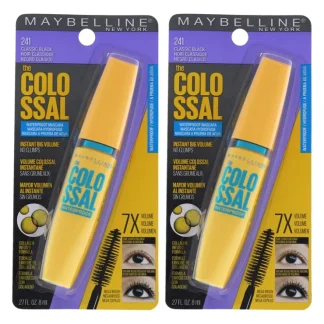 Maybelline The Colossal Volum Express Waterproof Mascara - # 241 Classic Black by Maybelline for Women - 0.27 oz Mascara - Pack of 2 - Fresh Bloom Skin - Premium Skincare Solutions for Nourished, Hydrated, and Radiant Skin Every Day