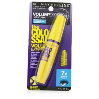 Maybelline Volum' Express The Colossal Waterproof Mascara - #Classic Black 8ml/0.27oz - Fresh Bloom Skin - Premium Skincare Solutions for Nourished, Hydrated, and Radiant Skin Every Day