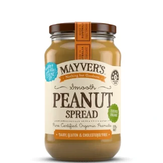 Mayvers Organic Smooth Peanut Butter G/F 375g - Fresh Bloom Skin - Premium Skincare Solutions for Nourished, Hydrated, and Radiant Skin Every Day