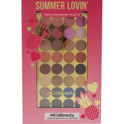MCoBeauty Summer Lovin Mega Eyeshadow Palette by MCoBeauty for Women - 0.64 oz Eye Shadow (Limited Edition) - Fresh Bloom Skin - Premium Skincare Solutions for Nourished, Hydrated, and Radiant Skin Every Day