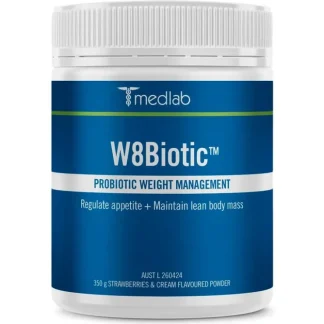 Medlab W8Biotic Strawberries & Cream 350g - Fresh Bloom Skin - Premium Skincare Solutions for Nourished, Hydrated, and Radiant Skin Every Day
