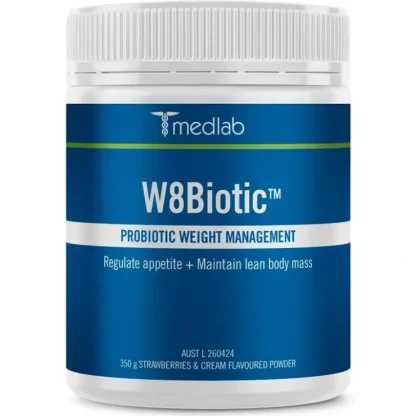 Medlab W8Biotic Strawberries & Cream 350g - Fresh Bloom Skin - Premium Skincare Solutions for Nourished, Hydrated, and Radiant Skin Every Day