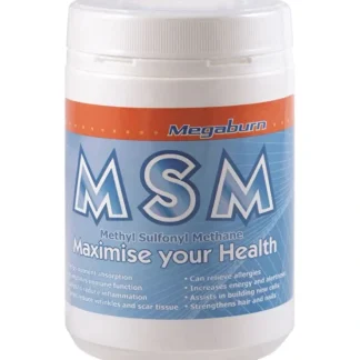 Megaburn MSM 400g - Fresh Bloom Skin - Premium Skincare Solutions for Nourished, Hydrated, and Radiant Skin Every Day