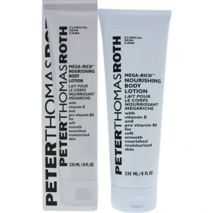 Mega-Rich Body Lotion by Peter Thomas Roth for Unisex - 8 oz Body Lotion - Fresh Bloom Skin - Premium Skincare Solutions for Nourished, Hydrated, and Radiant Skin Every Day