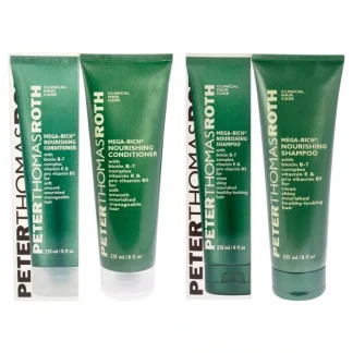 Mega-Rich Shampoo and Conditioner Kit by Peter Thomas Roth for Unisex - 2 Pc Kit 8oz Shampoo, 8oz Conditioner - Fresh Bloom Skin - Premium Skincare Solutions for Nourished, Hydrated, and Radiant Skin Every Day