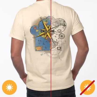 Men Classic Crew Tee - Lost Atlas by DelSol for Men - 1 Pc T-Shirt (Large) - Fresh Bloom Skin - Premium Skincare Solutions for Nourished, Hydrated, and Radiant Skin Every Day