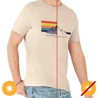 Men Classic Crew Tee - Mountain Calling by DelSol for Men - 1 Pc T-Shirt (Medium) - Fresh Bloom Skin - Premium Skincare Solutions for Nourished, Hydrated, and Radiant Skin Every Day