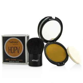Menaji HDPV Anti-Shine Sunless Tan Kit: HDPV Anti-Shine Powder - T (Tan) 10g + Deluxe Kabuki Brush 1pc 2pcs - Fresh Bloom Skin - Premium Skincare Solutions for Nourished, Hydrated, and Radiant Skin Every Day