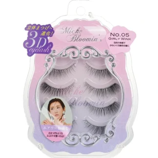 Miche Bloomin' 3D Eyelash - # 05 Girly Wink 4pairs - Fresh Bloom Skin - Premium Skincare Solutions for Nourished, Hydrated, and Radiant Skin Every Day