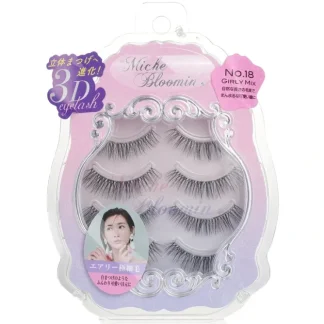 Miche Bloomin' 3D Eyelash - # 18 Girly Mix 4pairs - Fresh Bloom Skin - Premium Skincare Solutions for Nourished, Hydrated, and Radiant Skin Every Day